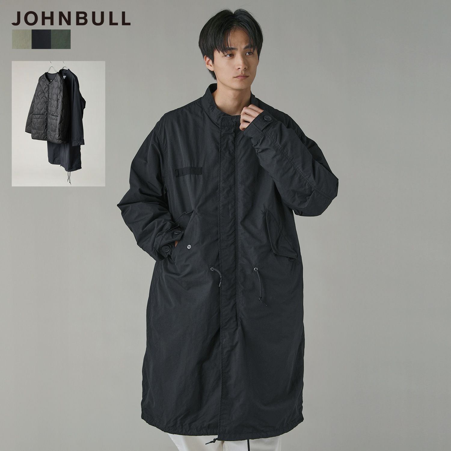 JOHNBULLの3wayシンサレート中綿M65モッズコート