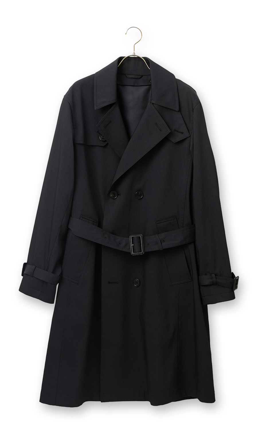 洋服の青山のプレミアムダブルトレンチコート【Savile Row】(ブラック)
