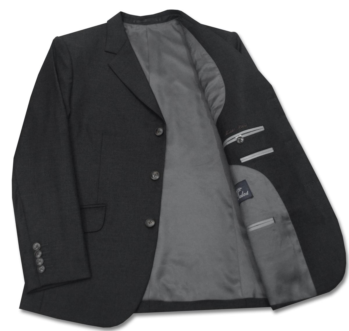 Suit Yaのオーダージャケット(グレーのフランネル)