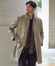 SHIPSのVENTILEコットン ステンカラー コート(ベージュ系)