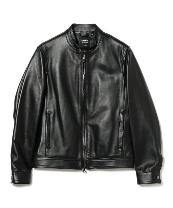 BEAMS(Brilla per il gusto)の別注 EMMETI JURI BEAMS3 レザー シングル ライダースジャケット