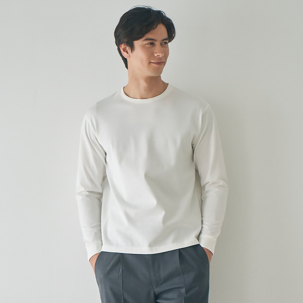 SOLVE Mellow T-シャツ クルーネック ALBINIコットン 長袖
