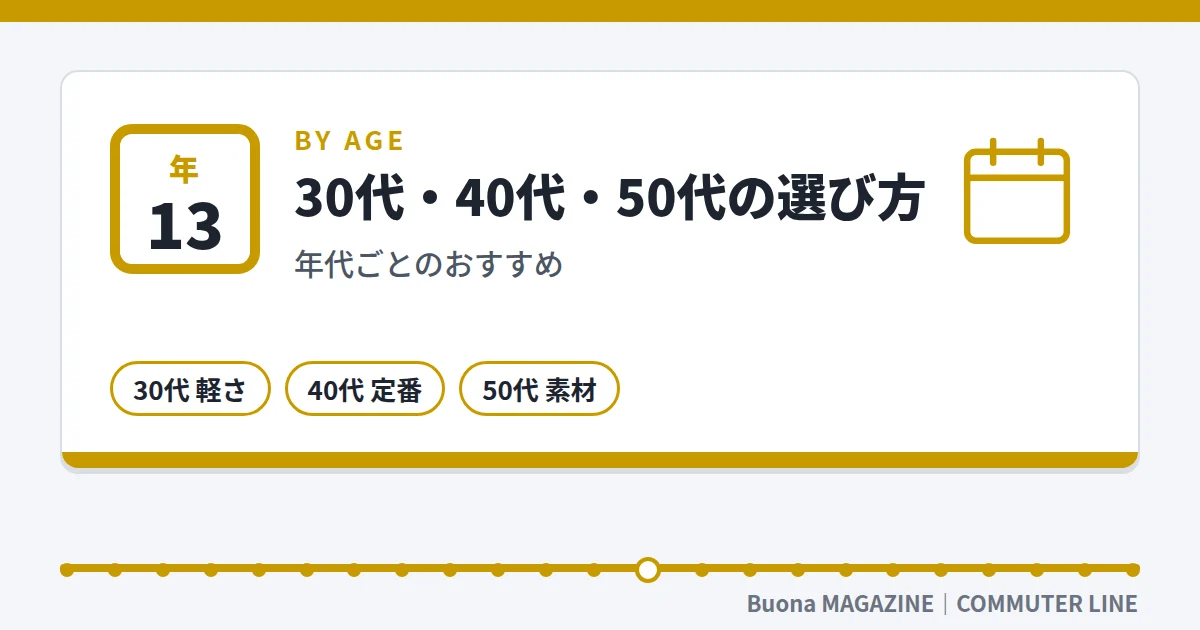 ビジネスリュック|30代・40代・50代の選び方