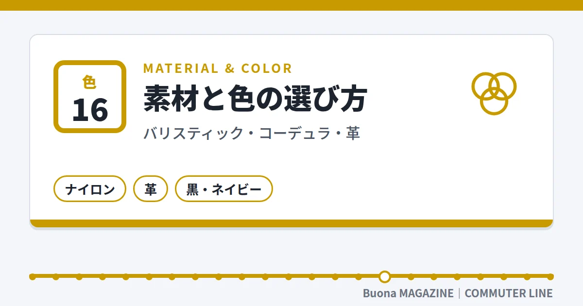 ビジネスリュック|素材と色の選び方