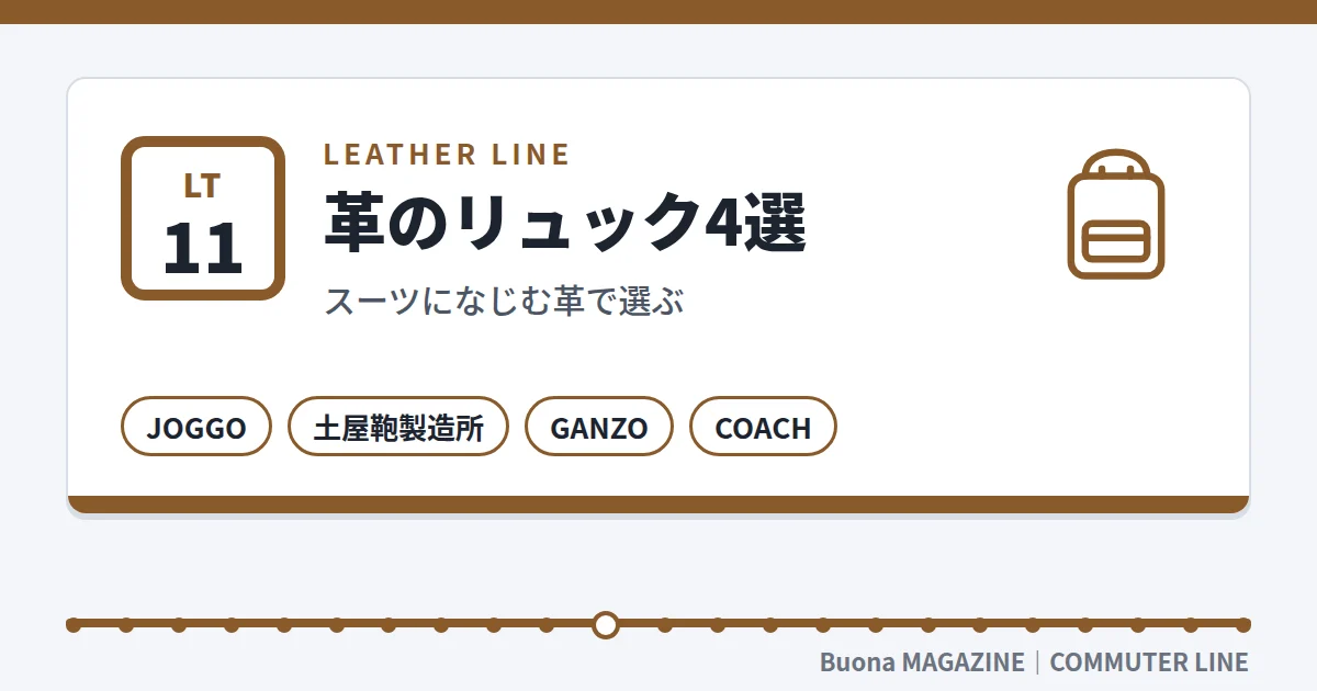 ビジネスリュック|革のリュック4選