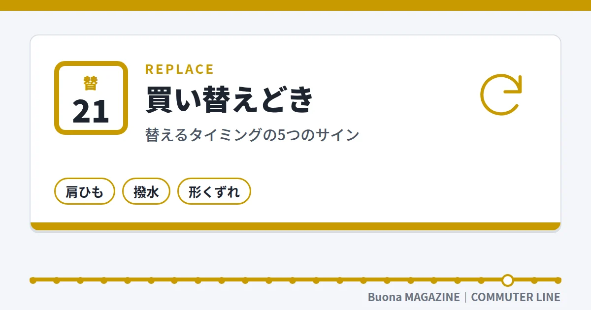ビジネスリュック|買い替えどき