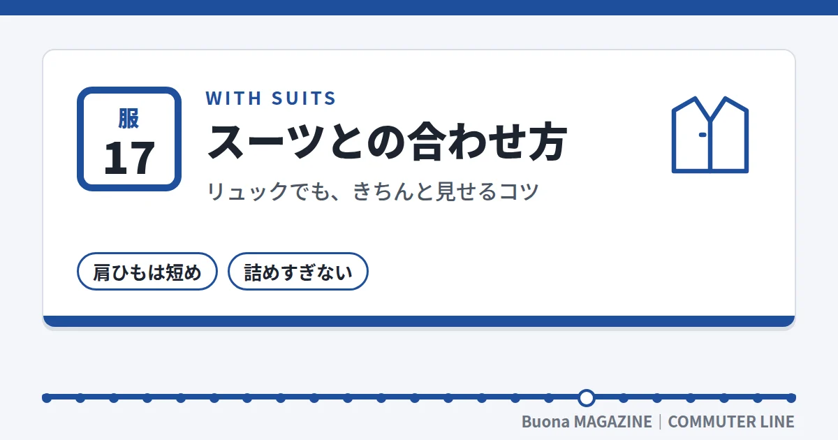 ビジネスリュック|スーツとの合わせ方