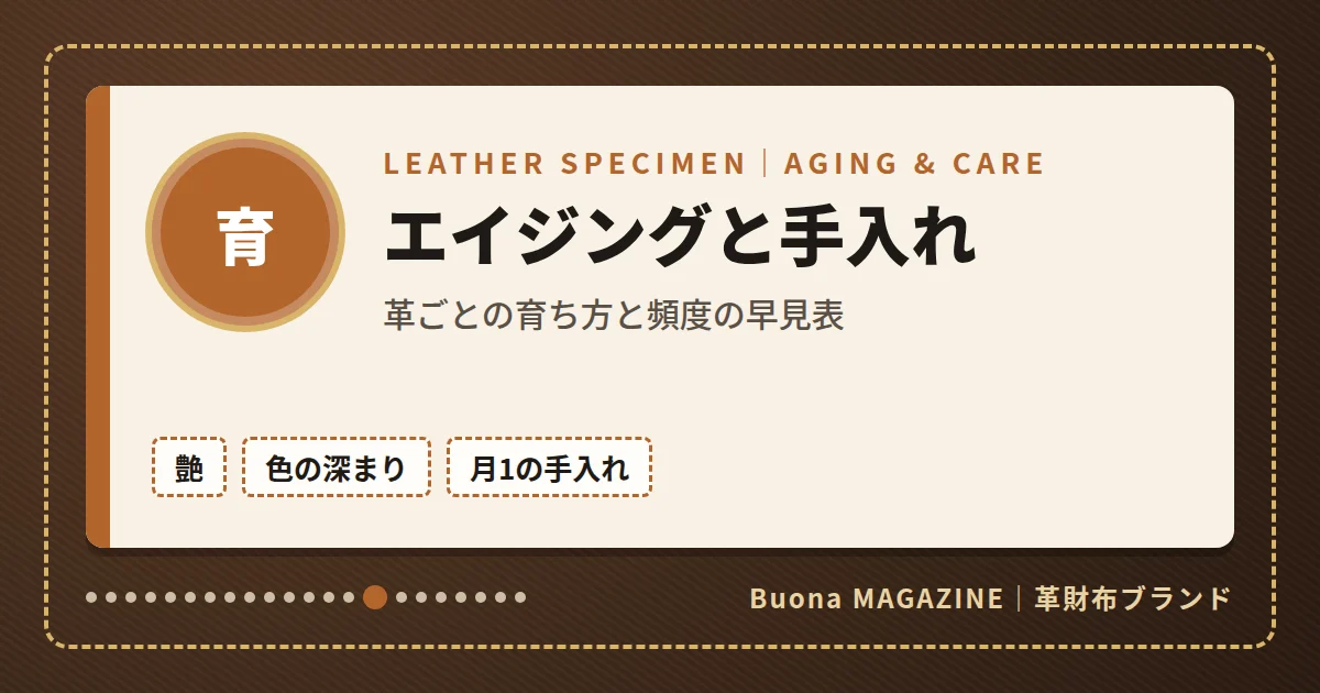 革財布|エイジングと手入れ
