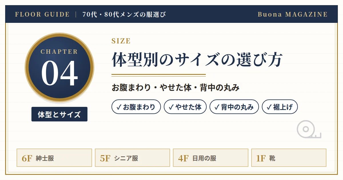 体型別のサイズの選び方