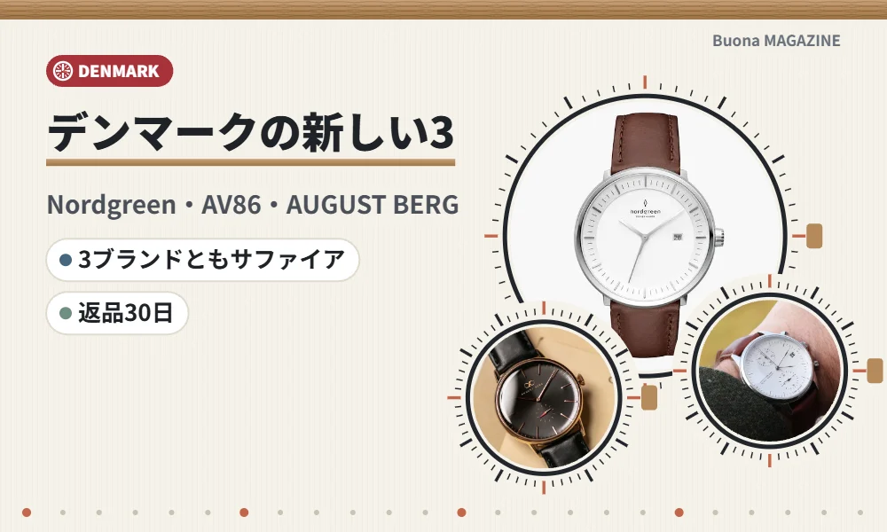 デンマークの新しい腕時計ブランド