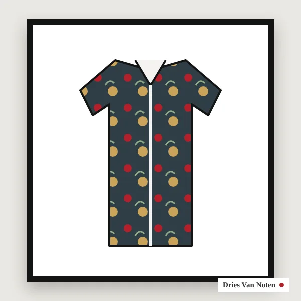 Dries Van Notenのイメージのイラスト