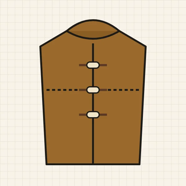 ダッフルコートのイラスト