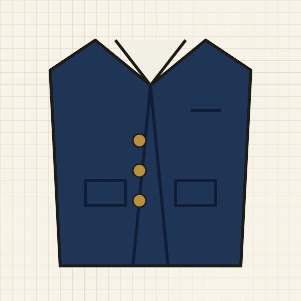 紺ブレザーのイラスト