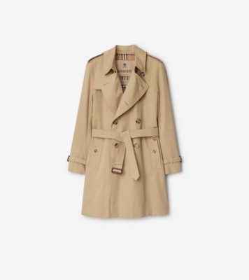 BURBERRYのミッドレングス ケンジントン ヘリテージ トレンチコート(ハニーベージュ)