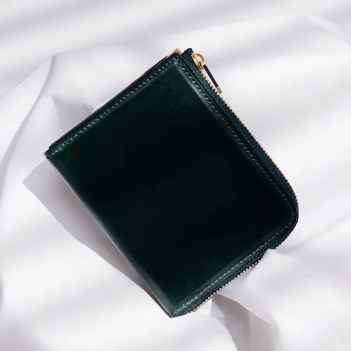 CRAFSTO シェルコードバン L字ファスナー財布